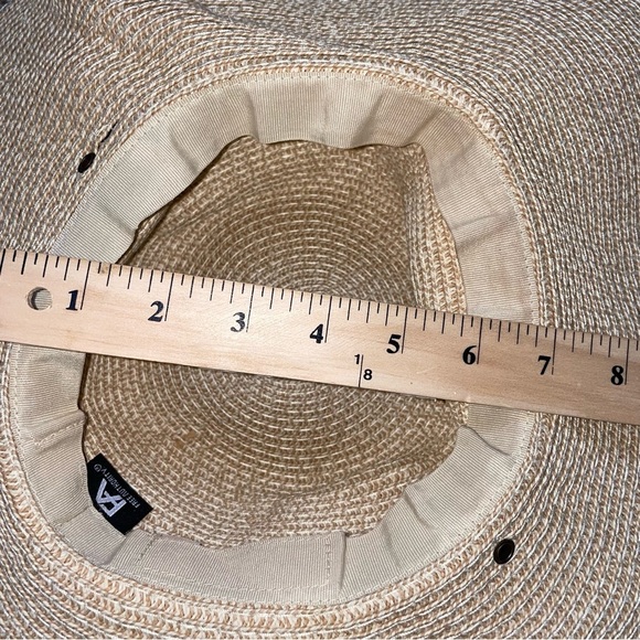 Free Authority hat paper straw over sized floppy packable summer beach hat - Picture 3 of 10